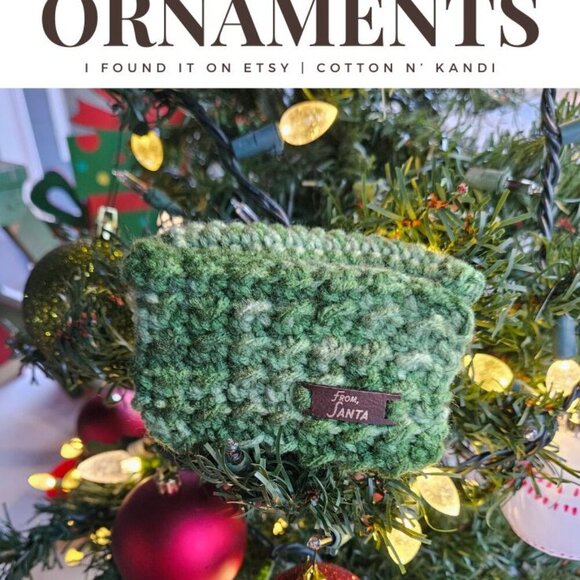 Lot of 8 Crochet Gift Card Ornaments- From Santa - Picture 12 of 15